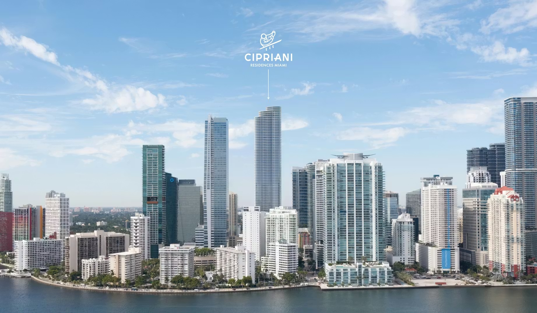 Cipriani Residences Miami above Brickell