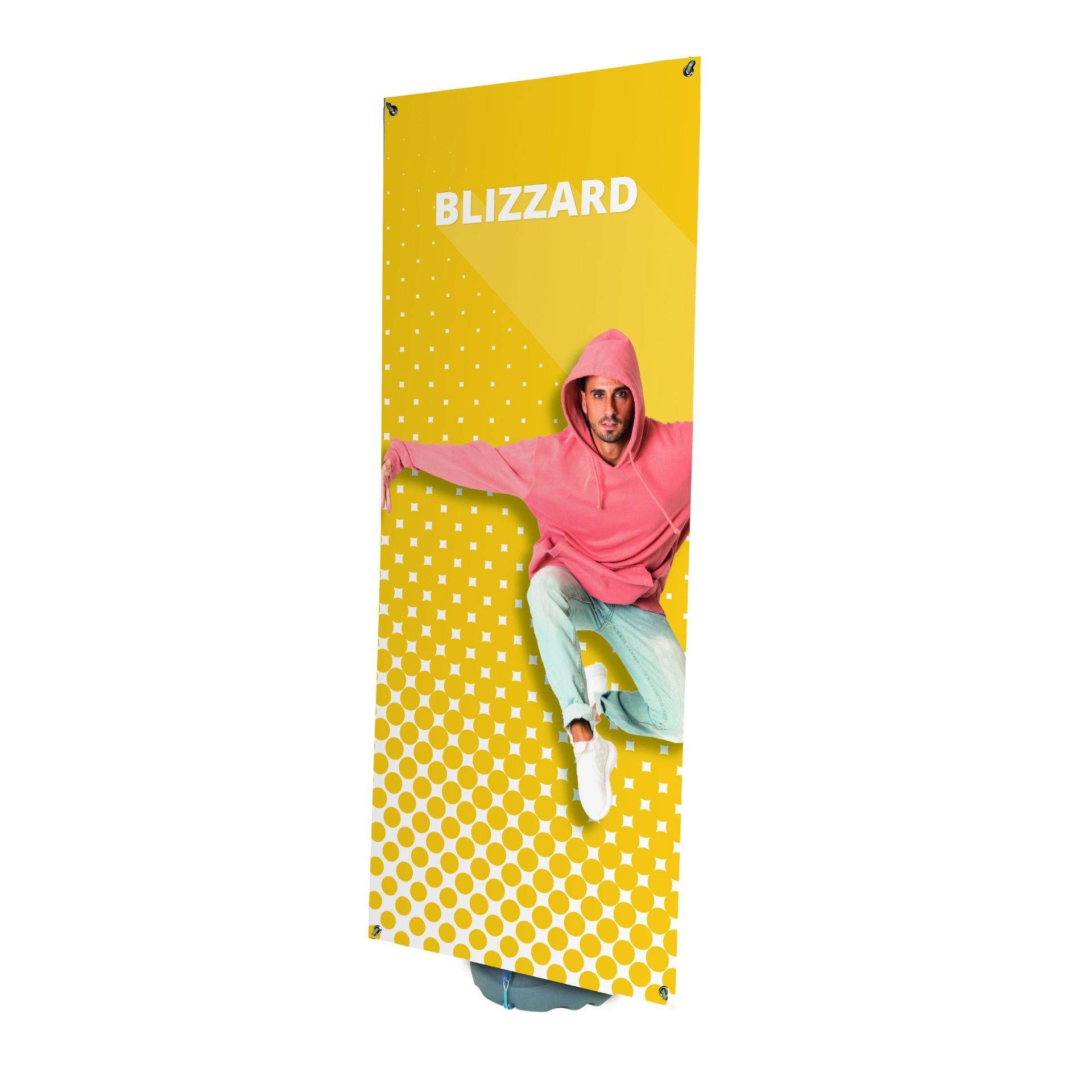 Blizzard outdoor banner graphic