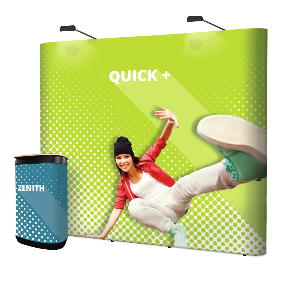 Quick+ straight pop-up backwall