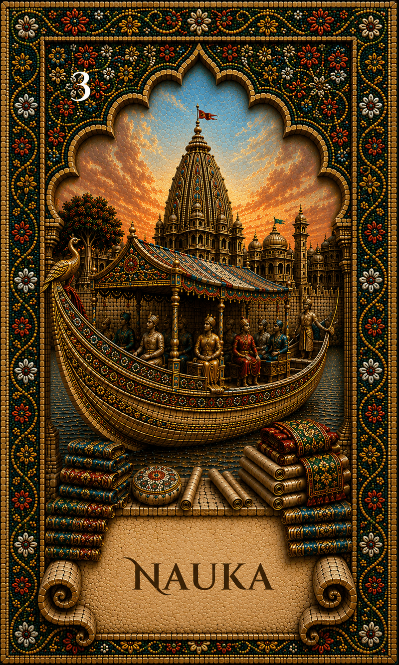 Nauka — The Vessel, a Sohum Sutra Lenormand card