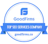GoodFirms Top SEO Services Company badge.