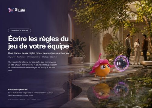 Couverture du carnet Écrire les règles du jeu de votre équipe
