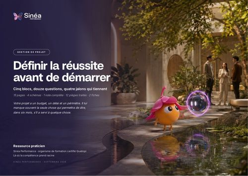 Couverture du carnet Définir la réussite avant de démarrer