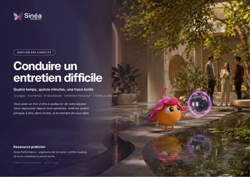 Couverture du carnet Conduire un entretien difficile
