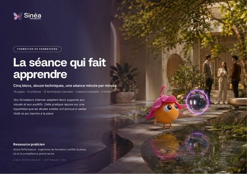 Couverture du carnet La séance qui fait apprendre