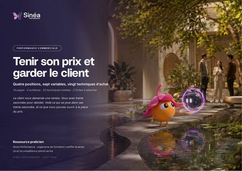 Couverture du carnet Tenir son prix et garder le client