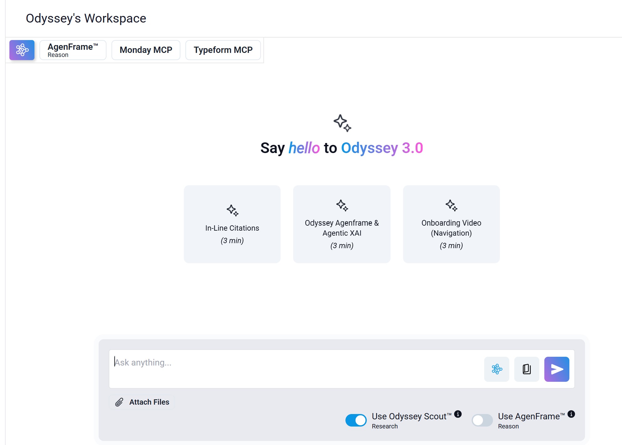 Odyssey AI 3.0 product view