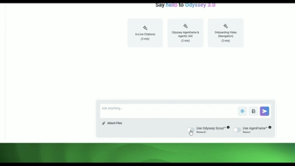 Odyssey Scout workflow