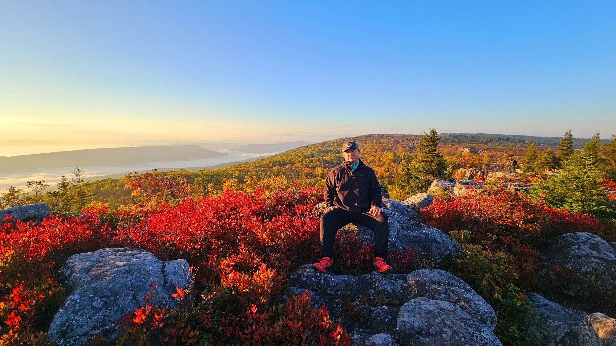 John Halterman at Bear Rocks in the Dolly Sods Wilderness, West Virginia