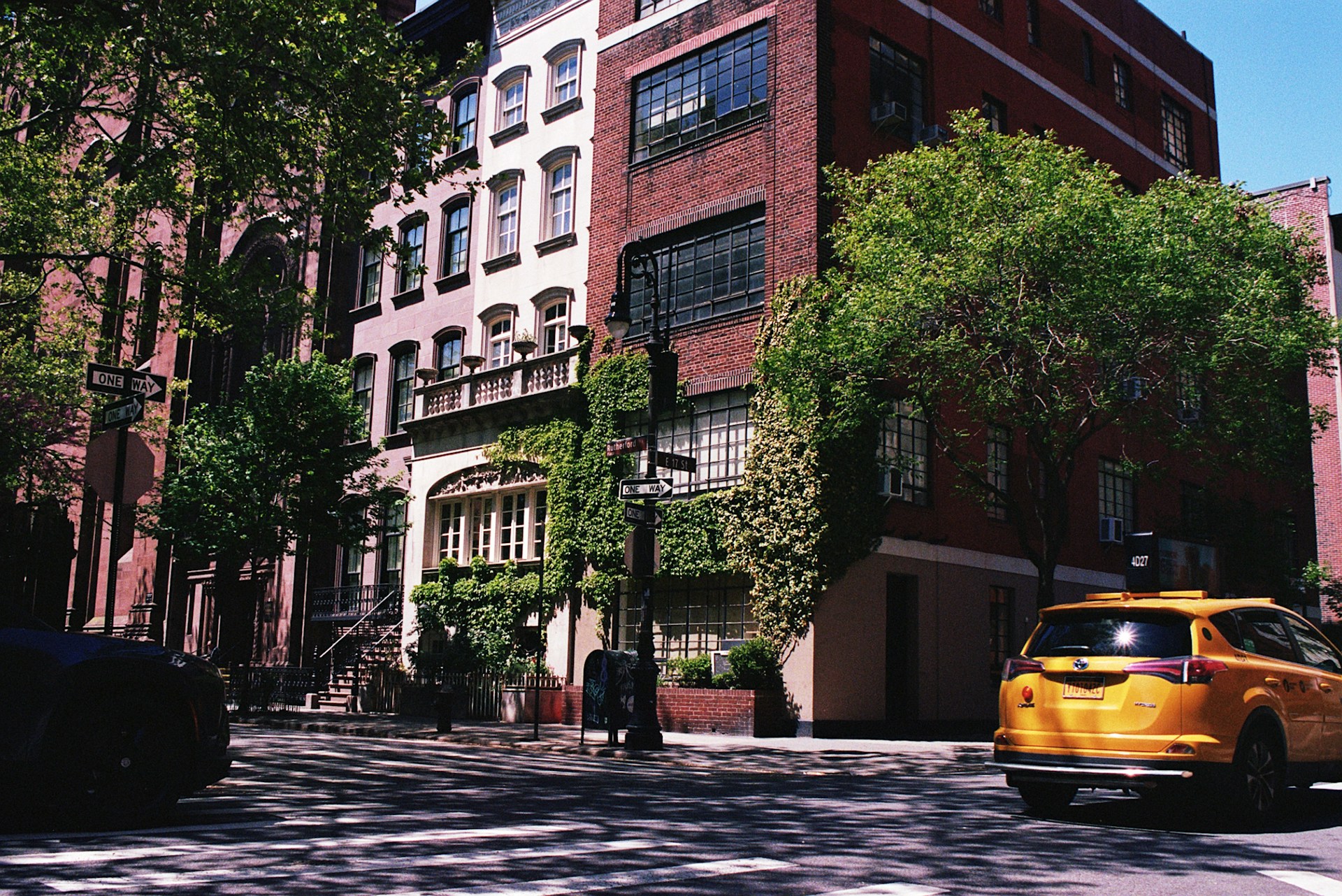 An ivy-covered corner near the East Village