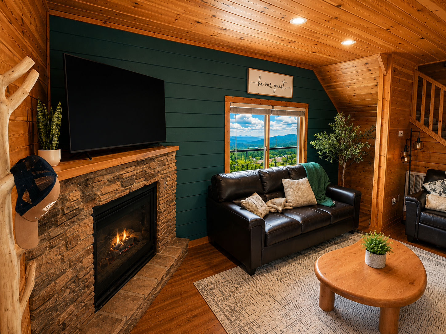 Living room at The Overlook