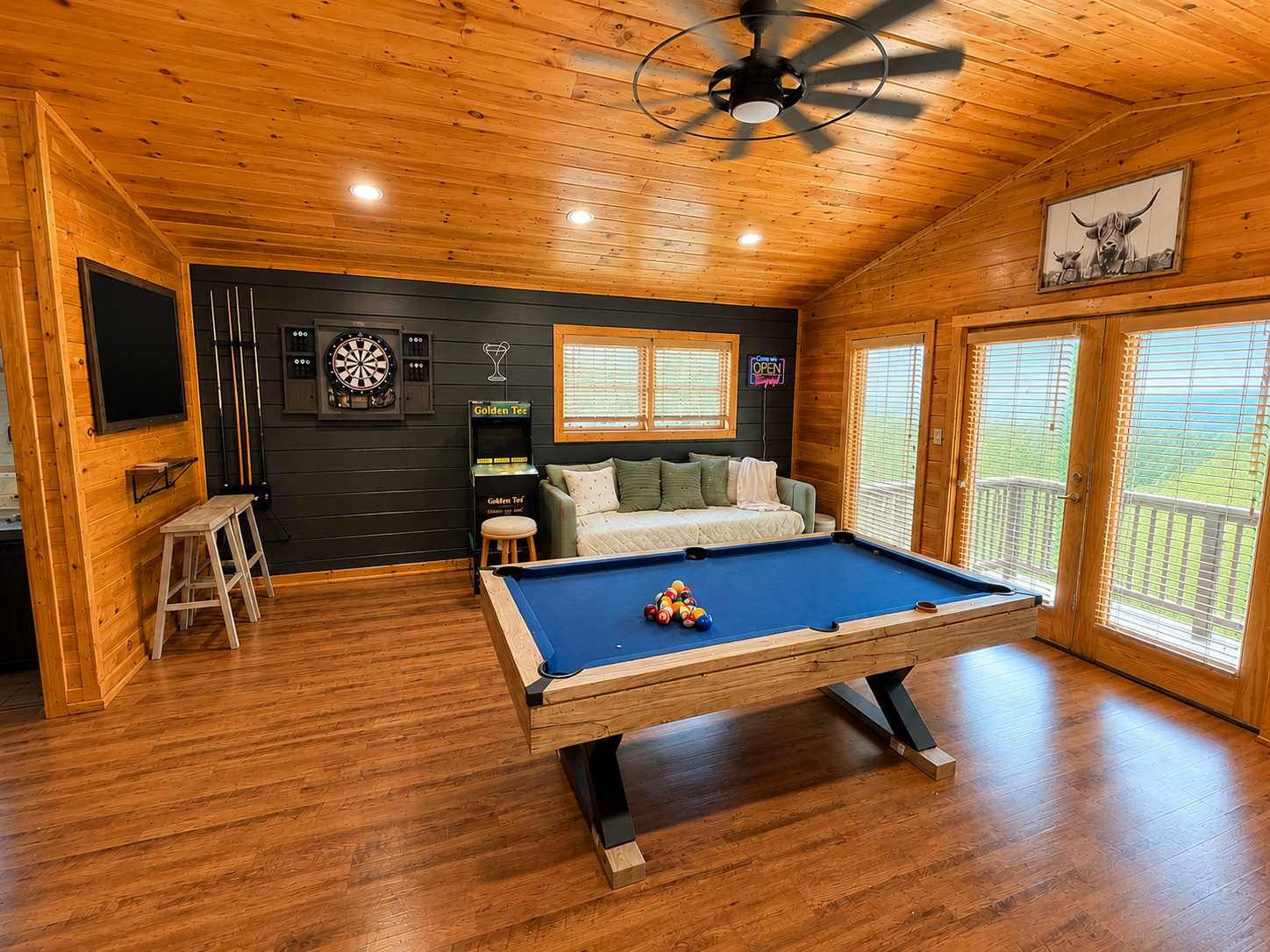 Game room at The Overlook