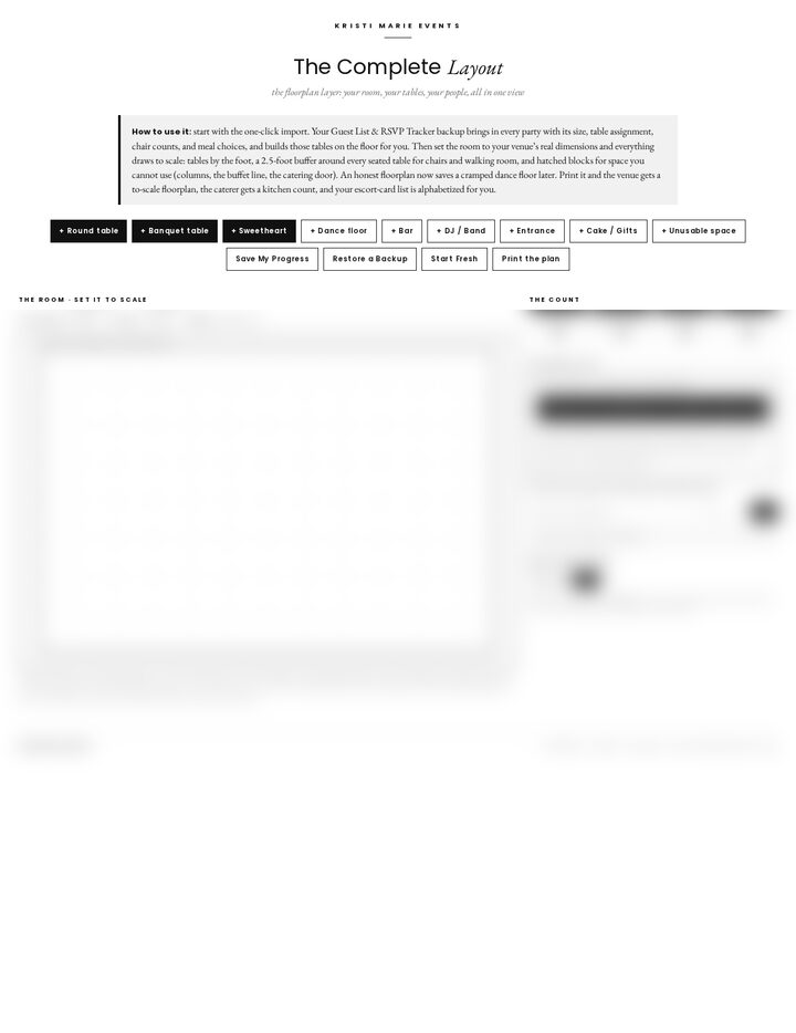 The Complete Layout tool, live