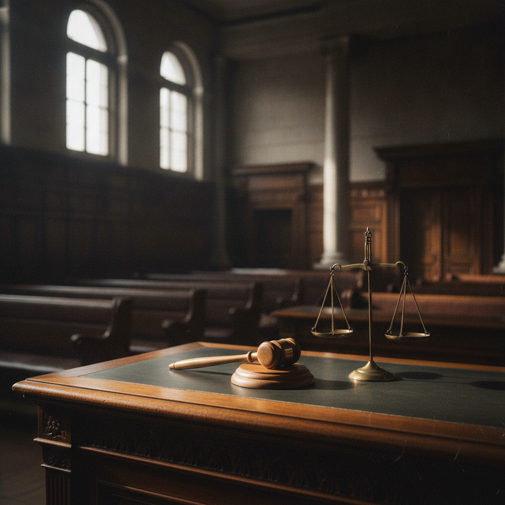 A courtroom, the serious side of not filing