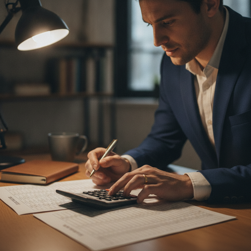 A professional calculating reasonable collection potential
