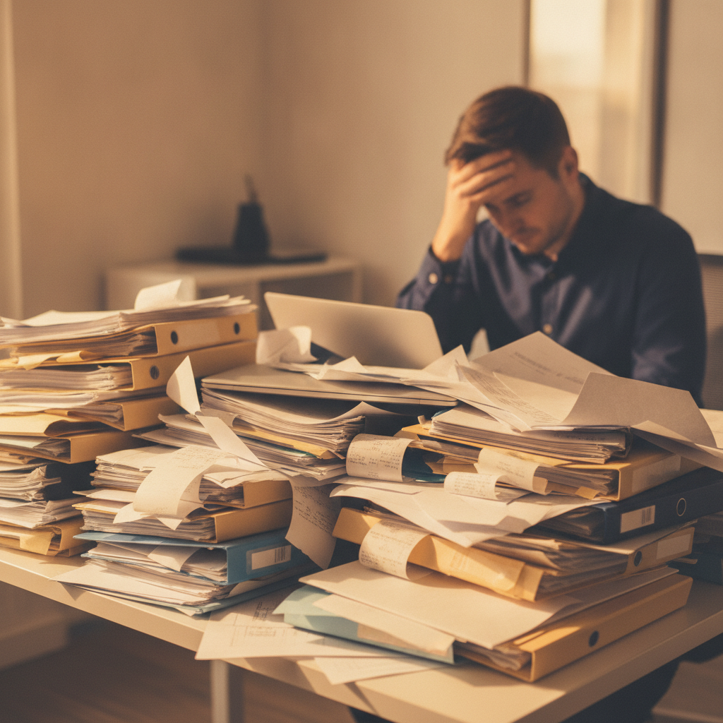 You're behind on bookkeeping.