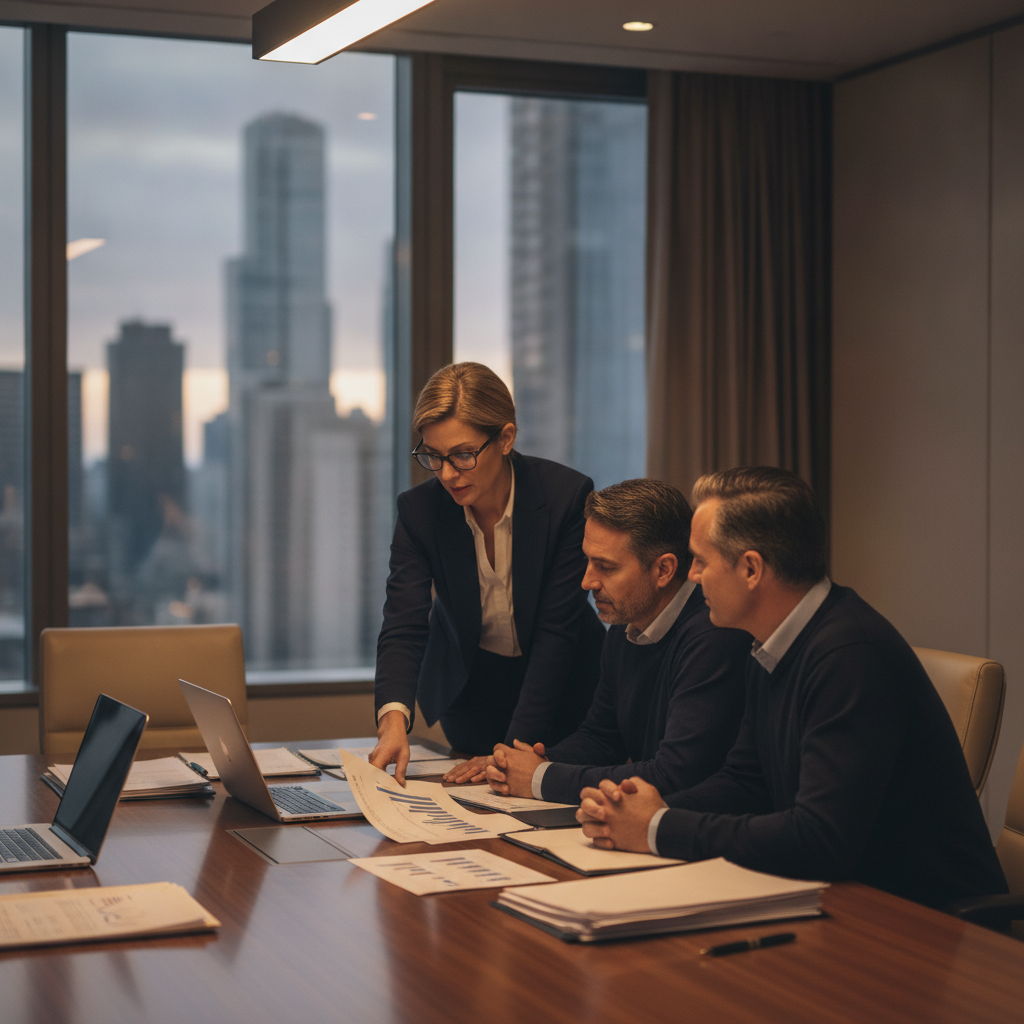 A team of experienced accountants