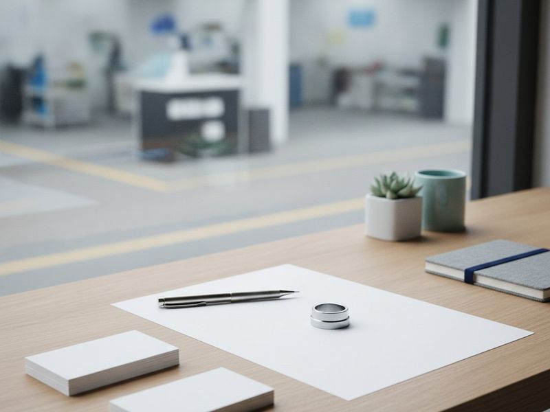 A job cost sheet beside a stack of timecards and a purchase order on a plant office desk