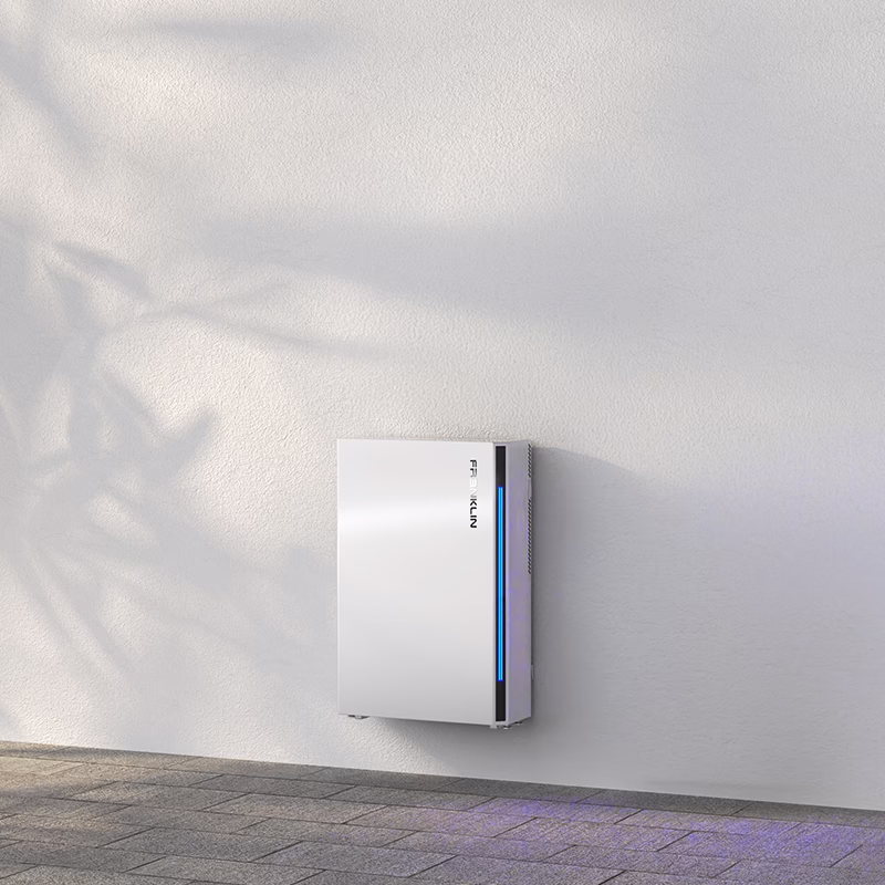 One FranklinWH aPower battery on an exterior wall
