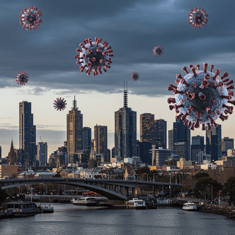Covid lockdowns in Melbourne that ended Peter Terrill's businesses and led to founding V1 Scale
