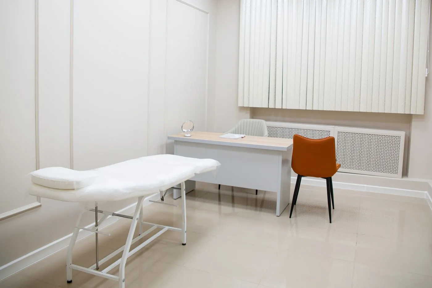 Bright modern examination room at the clinic