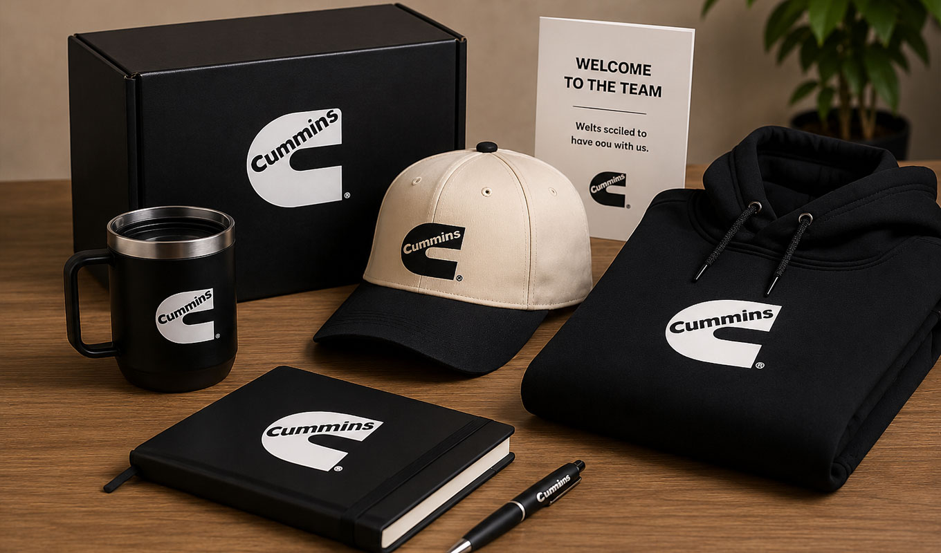 Custom branded welcome kit with curated products