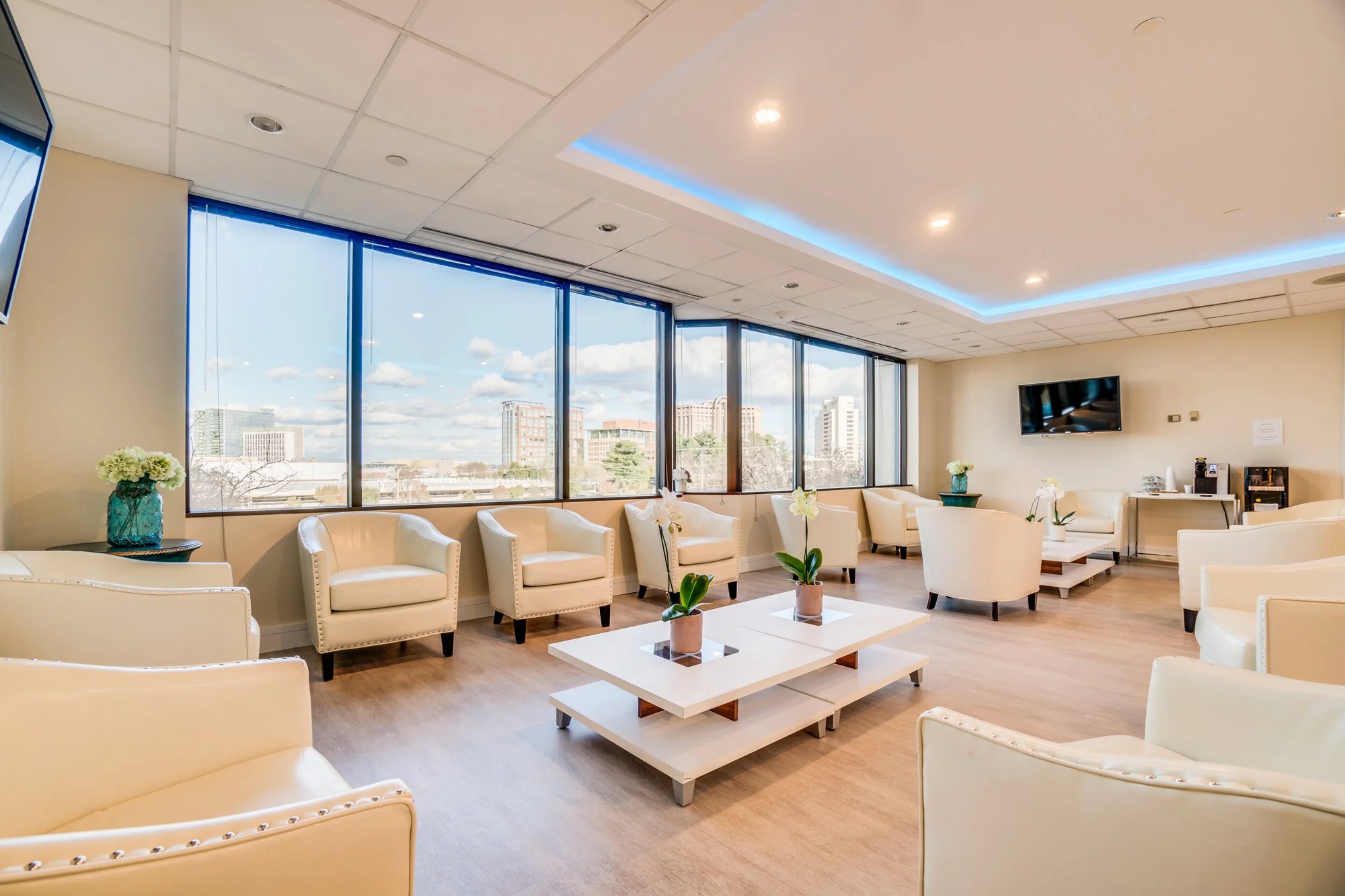 The lobby at Praeventus Health in Tysons