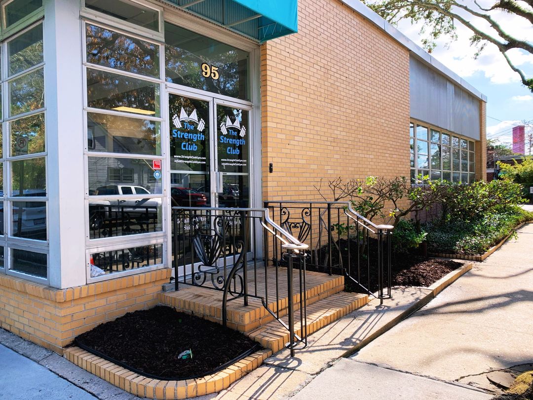 The Strength Club storefront entrance in Charleston