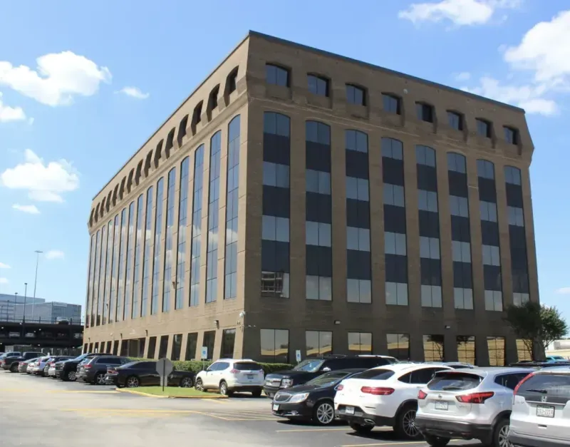 Multi-story commercial office building exterior
