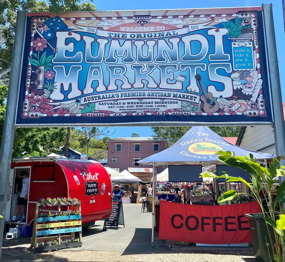 Browsing Eumundi Markets