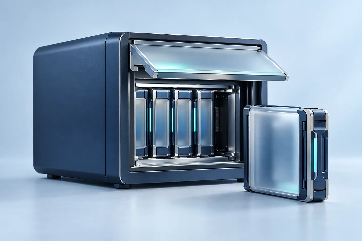 A personal information archive with a precise access shutter and removable data capsule