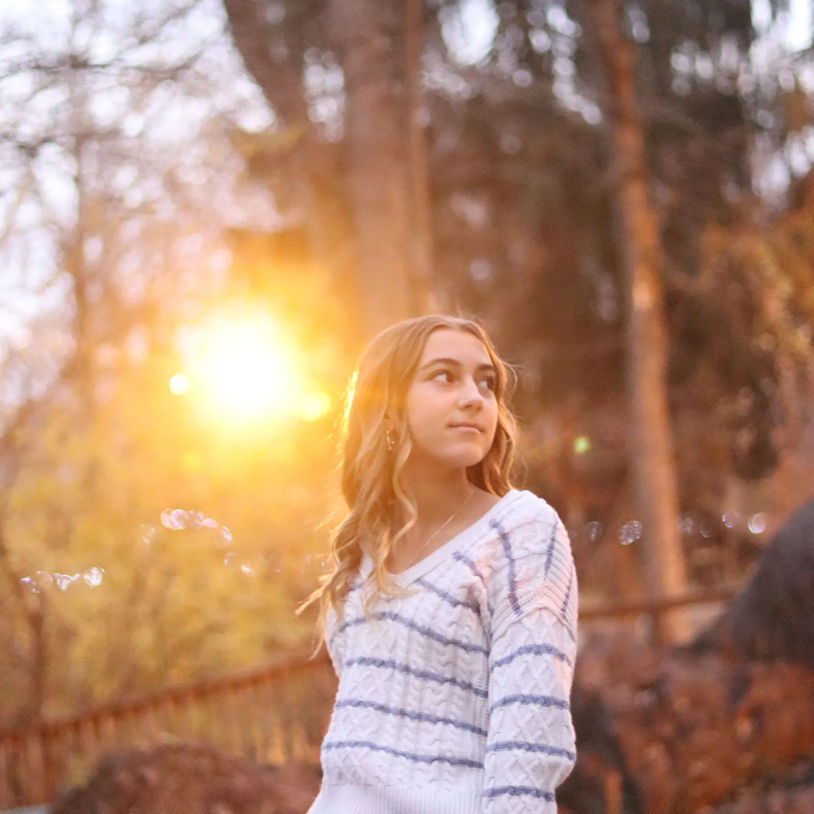 Golden-hour portrait photographed by CarlyArchive