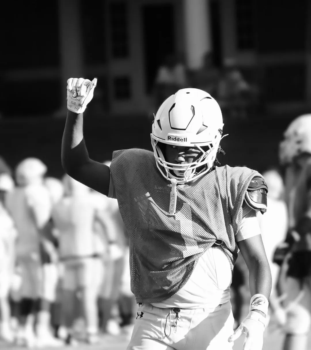 Black-and-white athlete portrait photographed by CarlyArchive