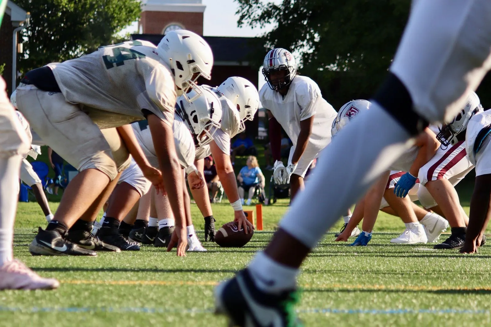Football line of scrimmage photographed by CarlyArchive