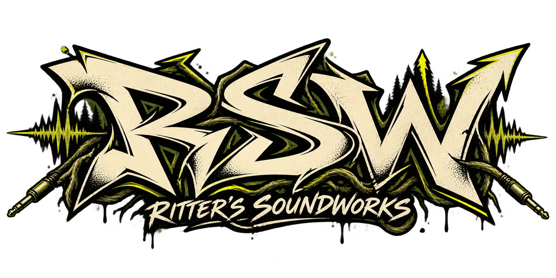 RSW wildstyle graffiti wordmark