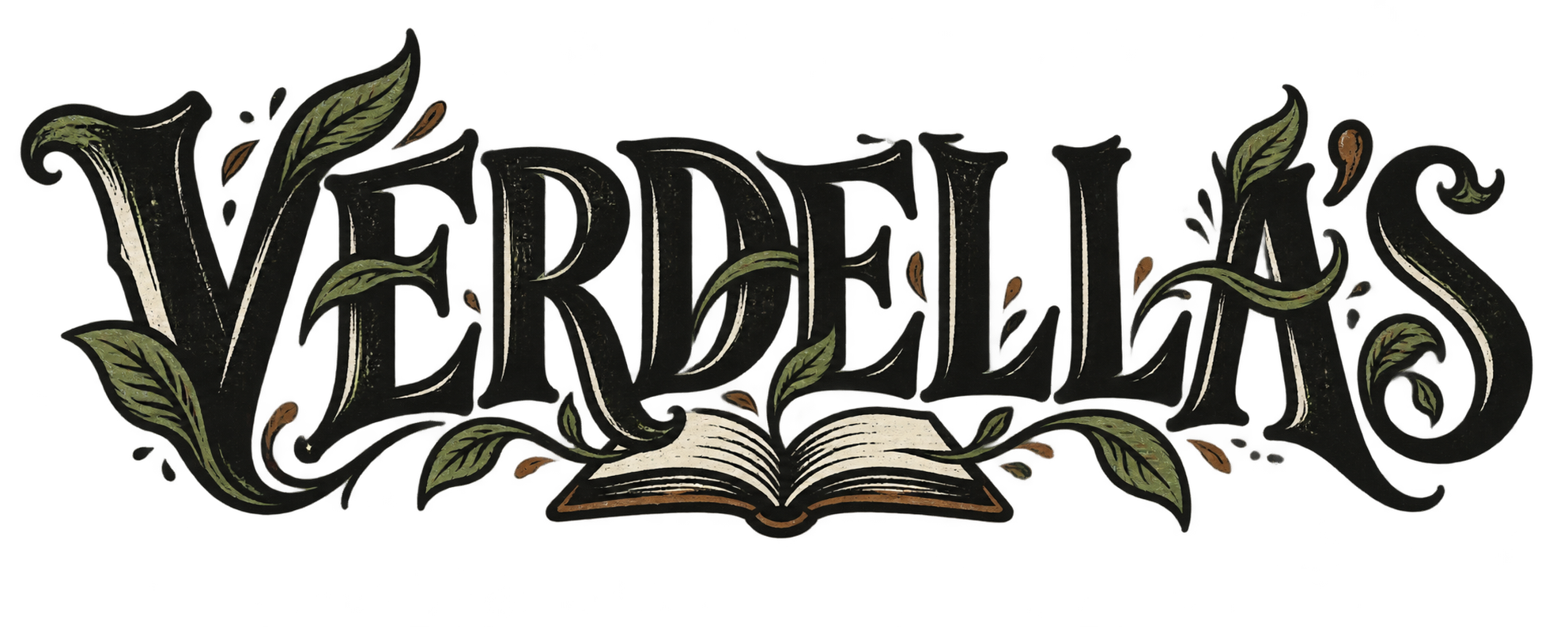 DELLA'S Books original ROOTED hybrid lettering