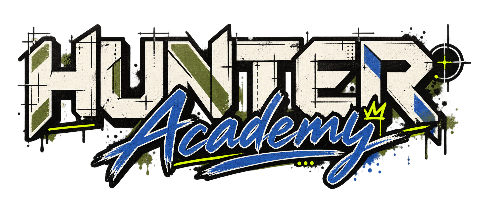 HUNTER Academy original ROOTED hybrid lettering