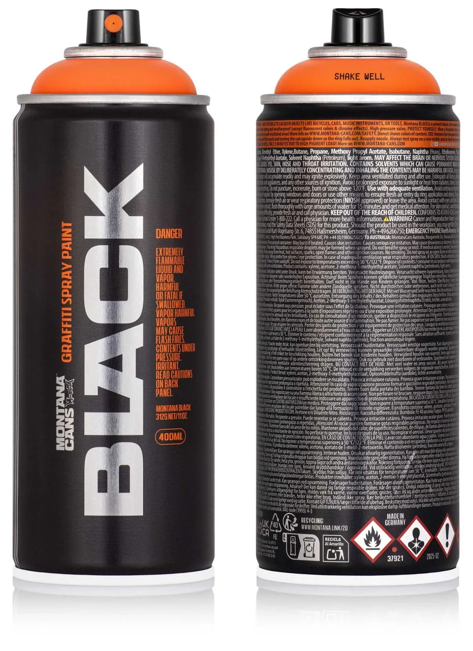Montana BLACK 400ml color family — Montana Cans