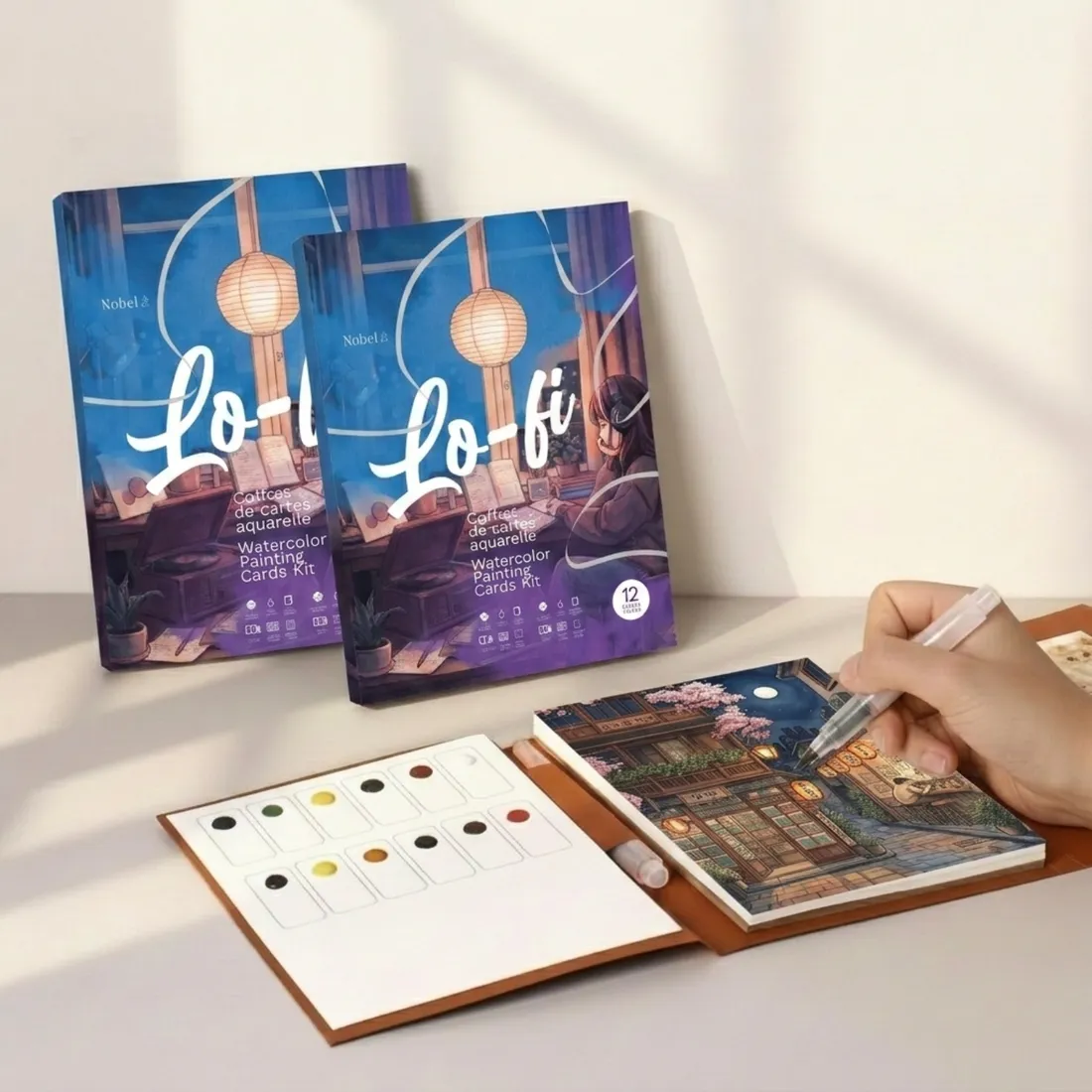 Watercolour Painting Cards Kit - Lo-Fi — Nobel