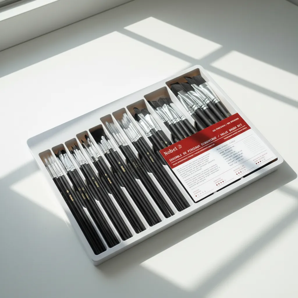 Nobel Value 100-piece Mixed Professional Paintbrush Set — Nobel