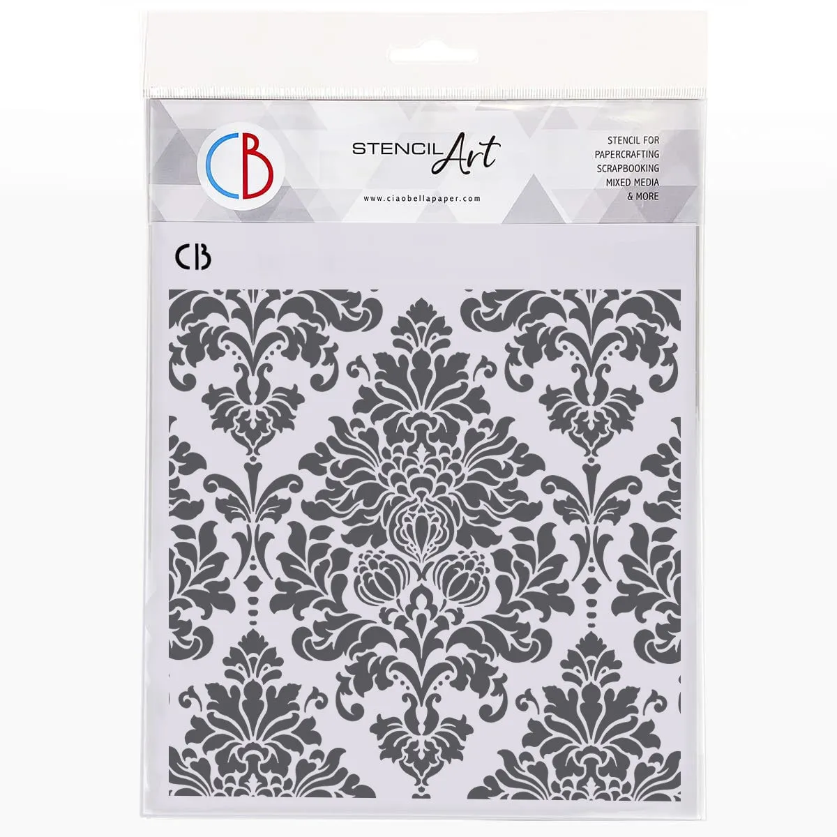 Ciao Bella Texture Stencil — Château de la Riviere 8×8 — Ciao Bella