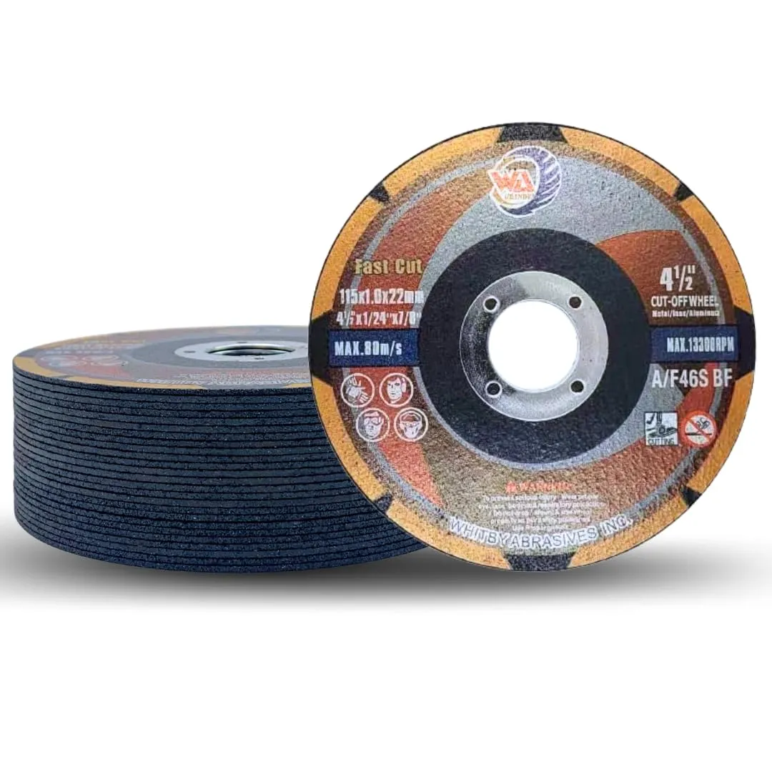 Cut-off discs for steel / stainless where approved — Whitby Abrasives