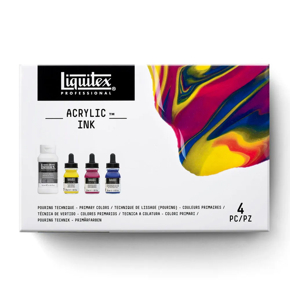 Acrylic Ink — Primary Colors Pouring Set — Liquitex