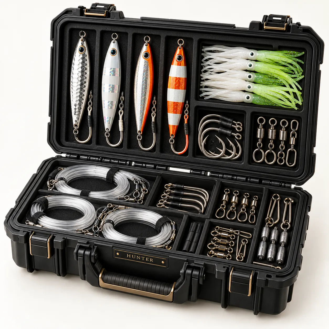 Halibut Bottom Box — illustrative HUNTER product concept