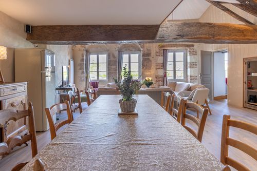 The Loft’s large dining table
