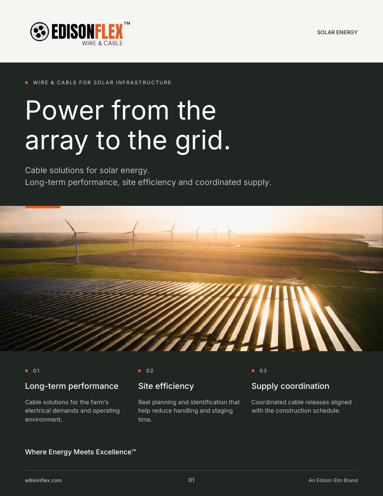 EdisonFlex Solar Energy brochure cover