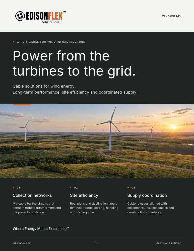 EdisonFlex Wind Energy brochure cover