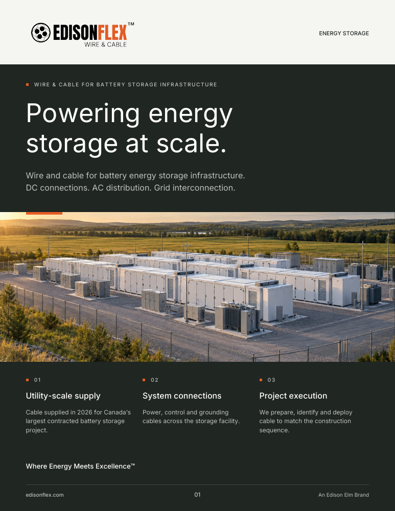 EdisonFlex Energy Storage brochure cover