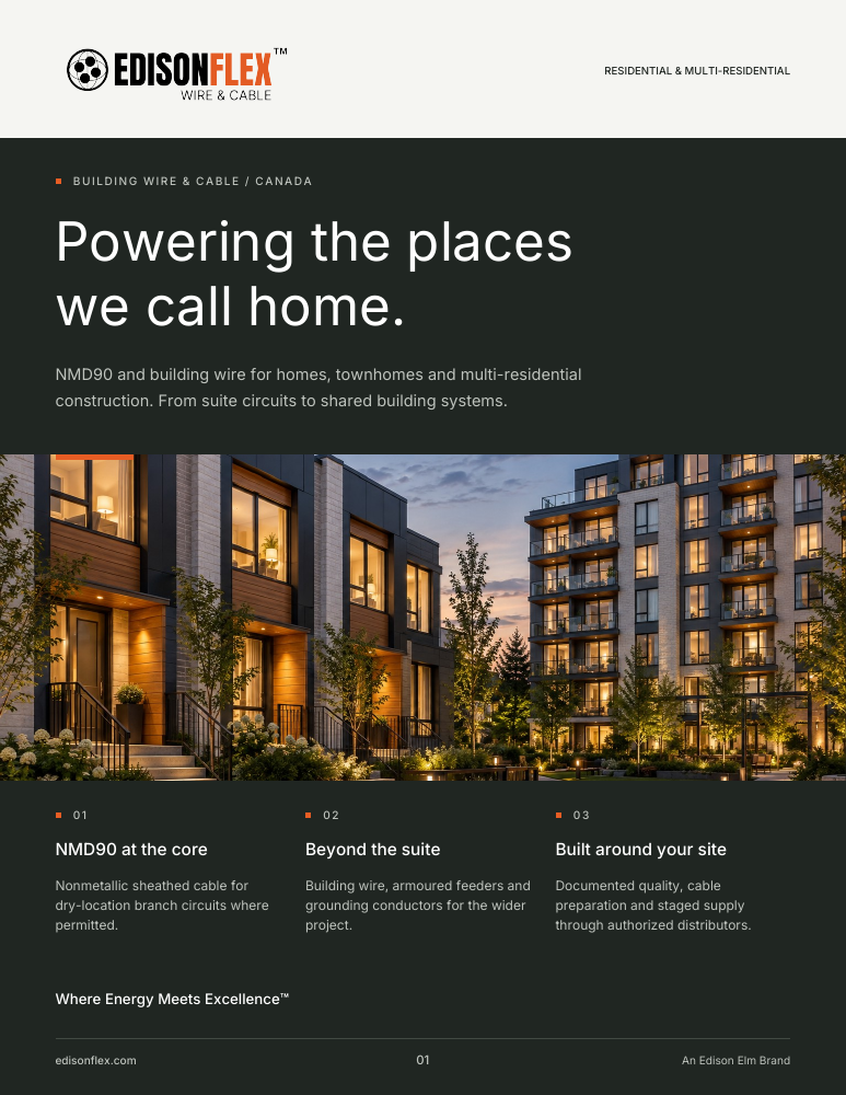 EdisonFlex Residential & Multi-Residential brochure cover