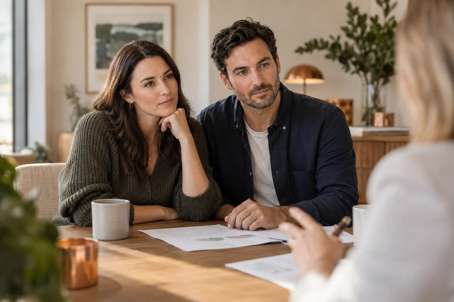 Illustrative consultation scene for people considering fertility treatment